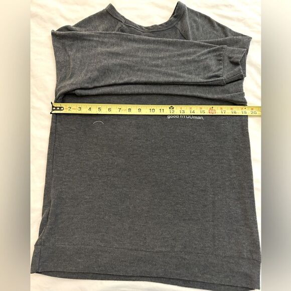 good hYOUman charcoal gray sweatshirt with inspirational text on the front.M - Picture 4 of 8